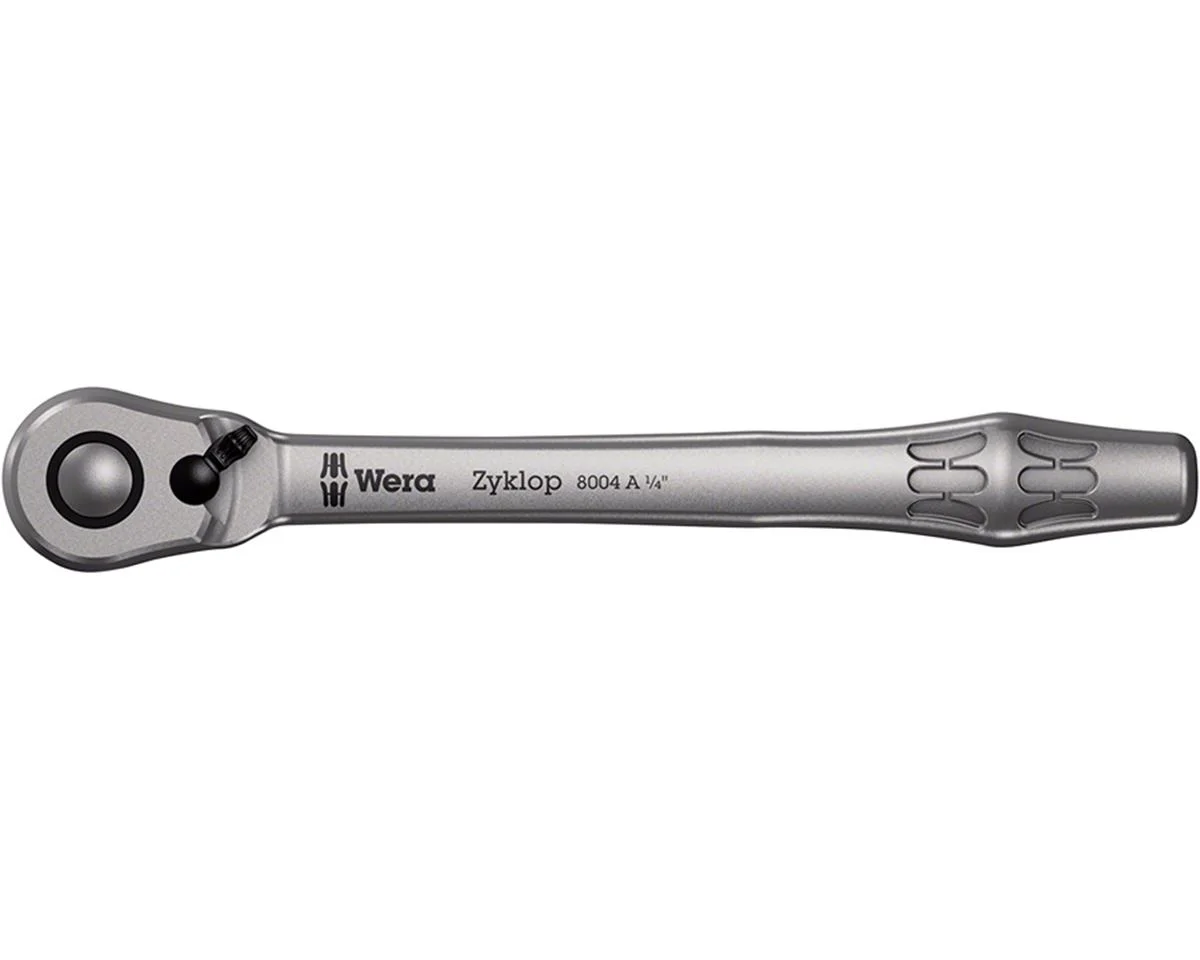 Wera 8004 A Zyklop Metal Ratchet (1/4" Drive) (Switch Lever)